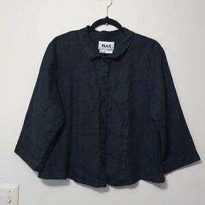 Flax 100% Linen button down top